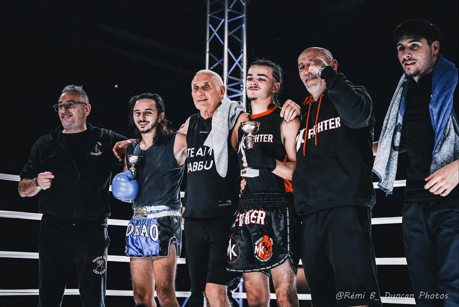 Équipe de compétiteurs du club sur le ring