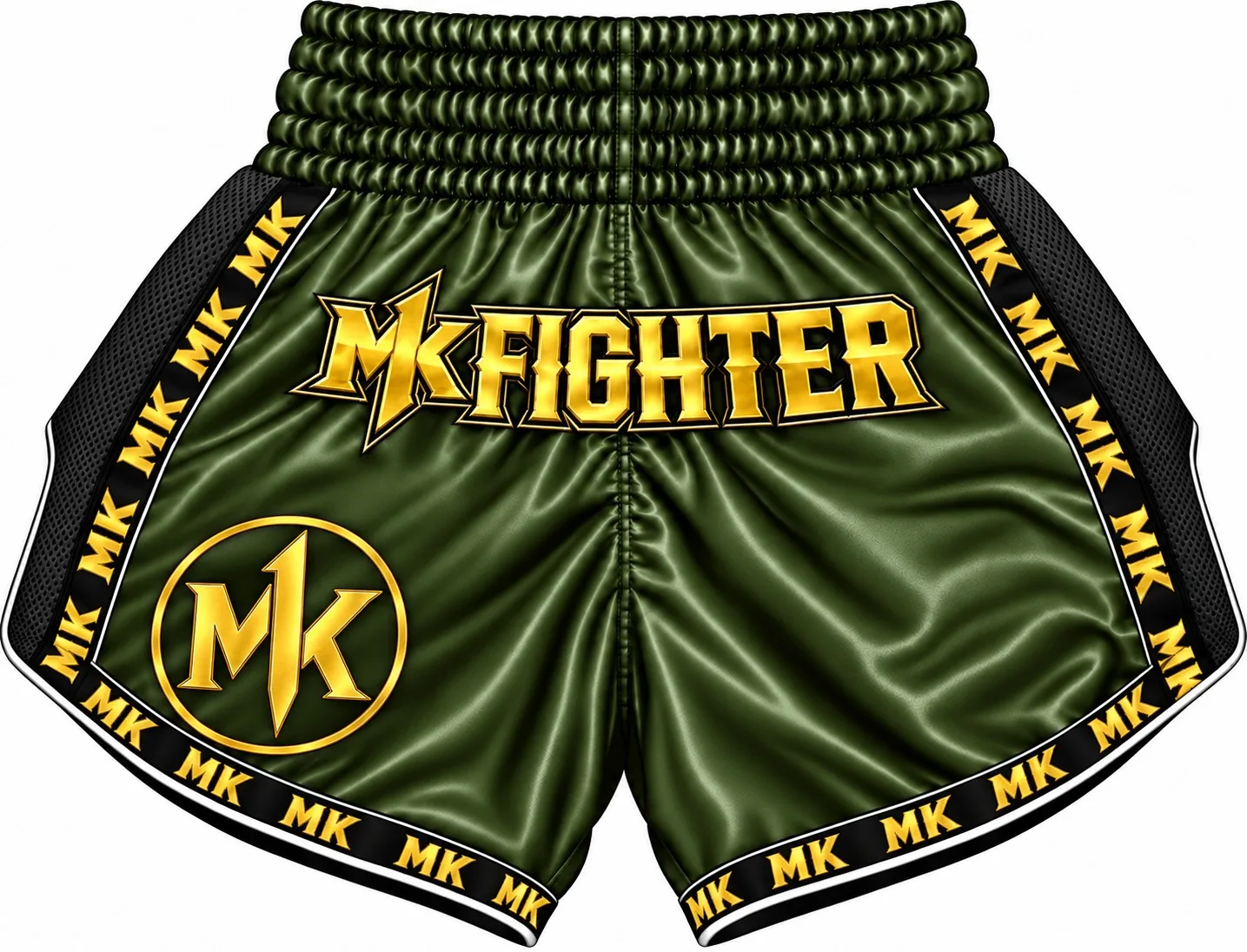 Short de boxe thaï MK Fighter or